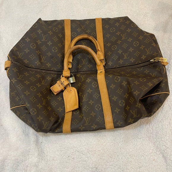 FLASH SALE Louis Vuitton keepall Bandolier 50 AUTHENTIC!!!date code 852. & lock - Picture 2 of 11